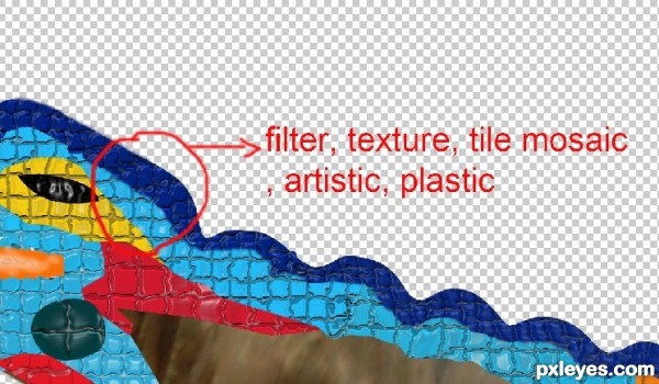 Creation of dragon de la escalinata: Step 9