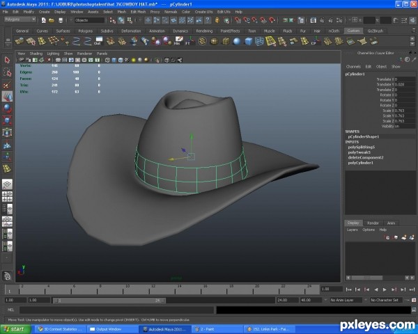 Creation of Cowboy Hat: Step 3