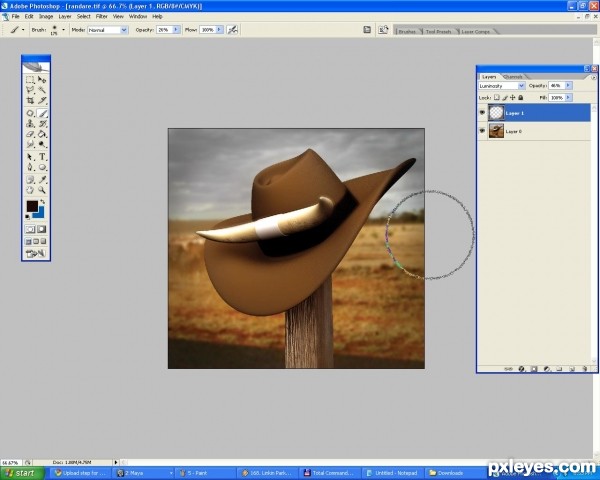 Creation of Cowboy Hat: Step 6