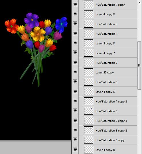 Creation of Flowers: Step 14