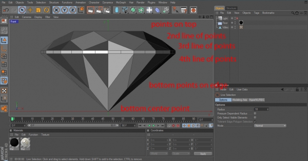 Creation of Diamond - Brilliant round cut: Step 7