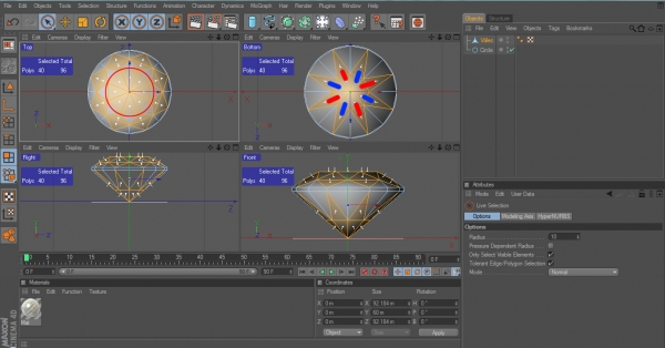 Creation of Diamond - Brilliant round cut: Step 8