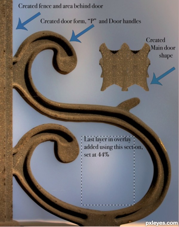 Creation of Door to Paradise: Step 7