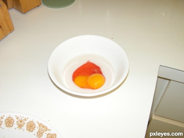 Creation of An Omen, the Double Yolk: Step 1