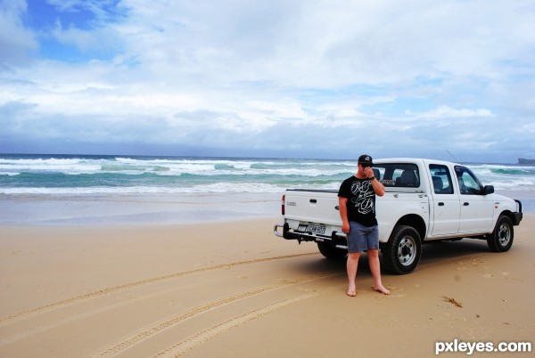 Creation of Beach.: Step 1