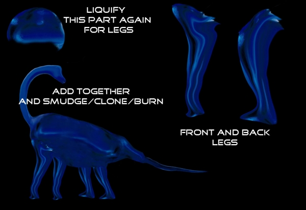 Creation of The Lost Brachiosaurus: Step 3