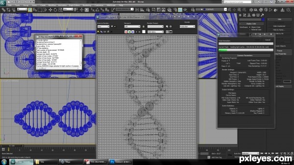 Creation of lighting DNA: Step 7