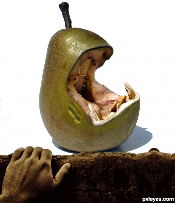 Creation of fear the Pear: Step 3