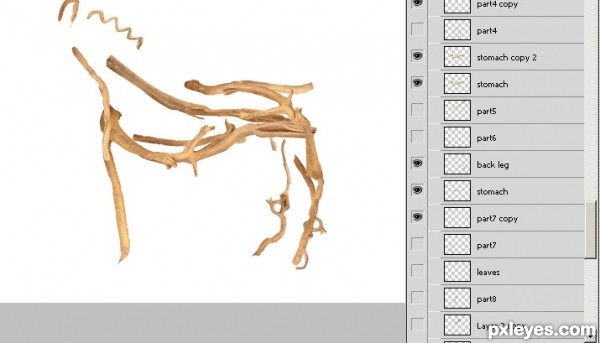 Creation of Roots Horse: Step 3