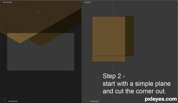 Creation of cat in a box with impossible corners: Step 2