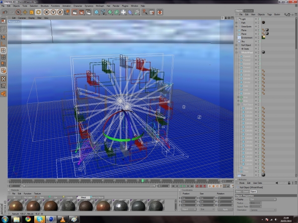 Creation of Ferris Wheel: Step 3