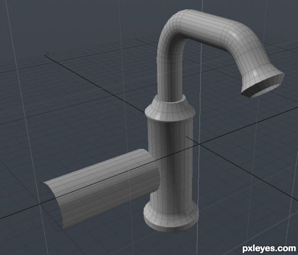 Creation of The simple faucet: Step 3