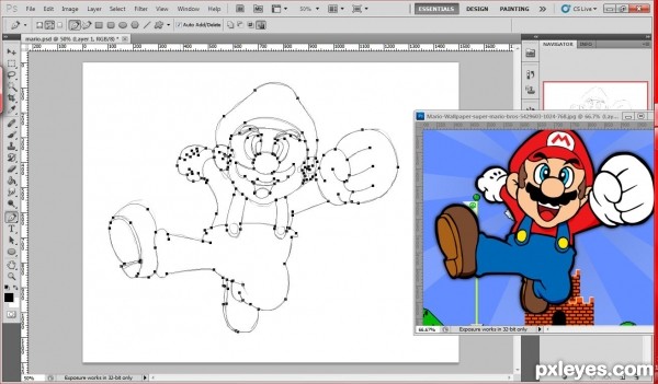 Creation of Power up Mario: Step 2