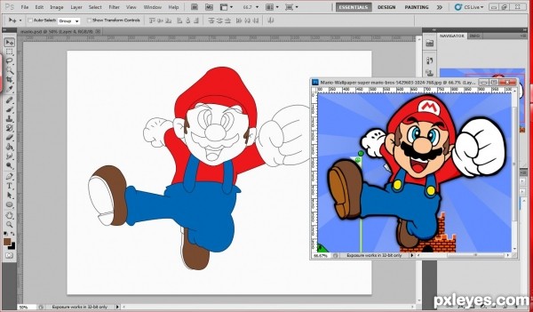 Creation of Power up Mario: Step 4