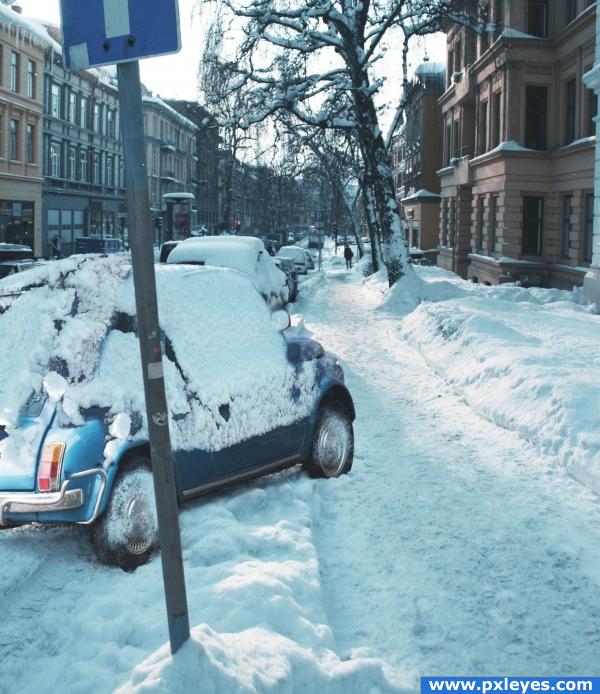 Car in snow