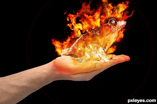 Creation of FROG IN FIRE: Step 11