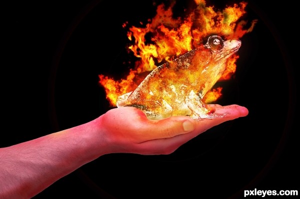 Creation of FROG IN FIRE: Step 12