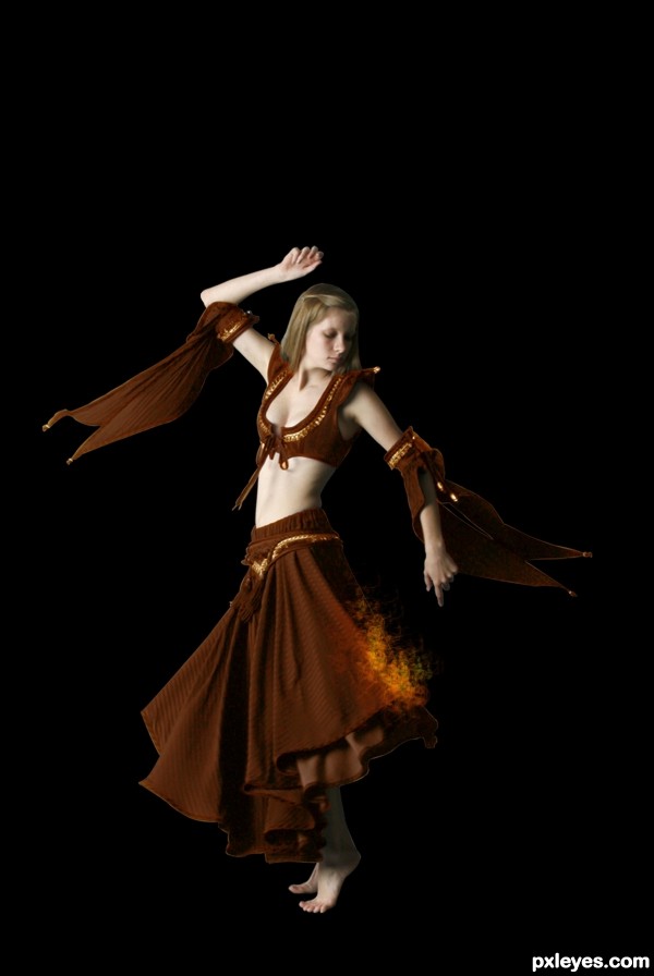 Creation of Fire Dancer: Step 2