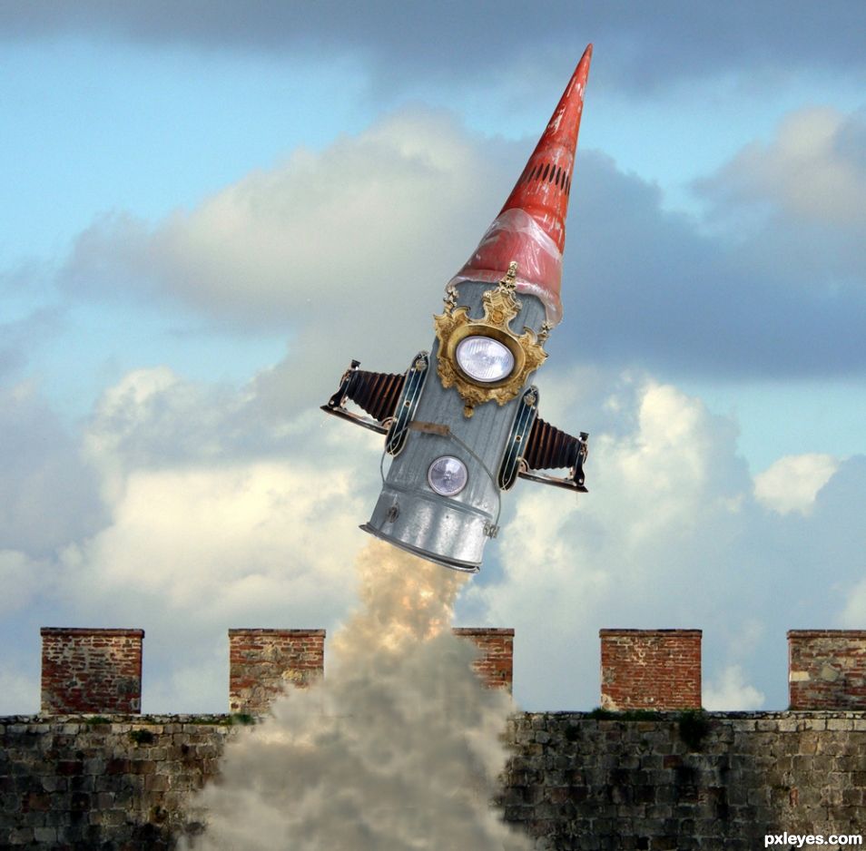 Creation of Gnome Rocket: Step 9