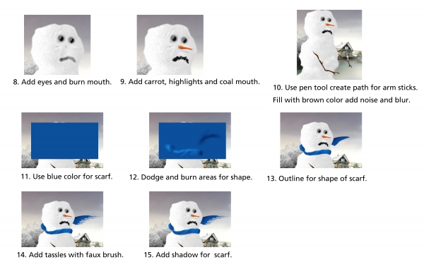 Creation of A Snowman's Lament: Step 3