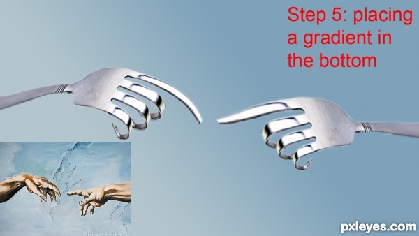 Creation of The Creation of Adam: Step 5