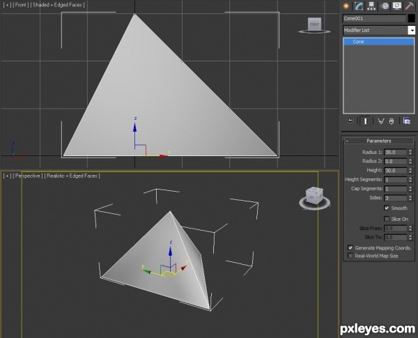 Creation of The Sierpinski Tetrahedron: Step 1