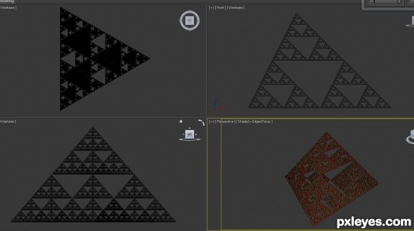 Creation of The Sierpinski Tetrahedron: Step 8