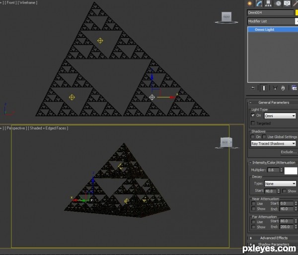 Creation of The Sierpinski Tetrahedron: Step 9