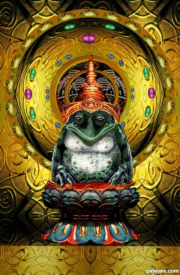 Creation of Buddha Frog: Step 12