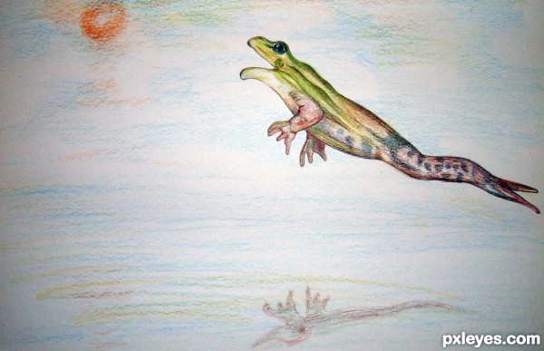 Creation of jumping frog: Step 4