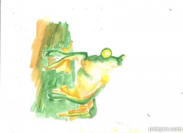 Creation of Green frog: Step 5