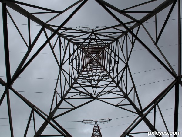 High voltage tower