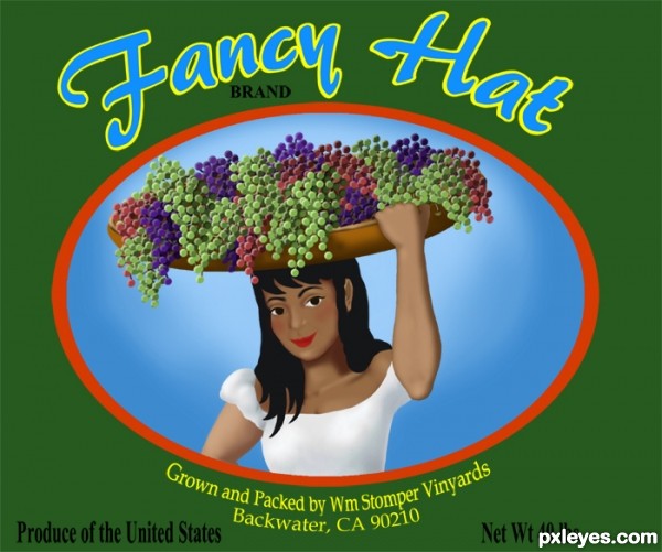 Creation of Fancy Hat Grapes: Step 5