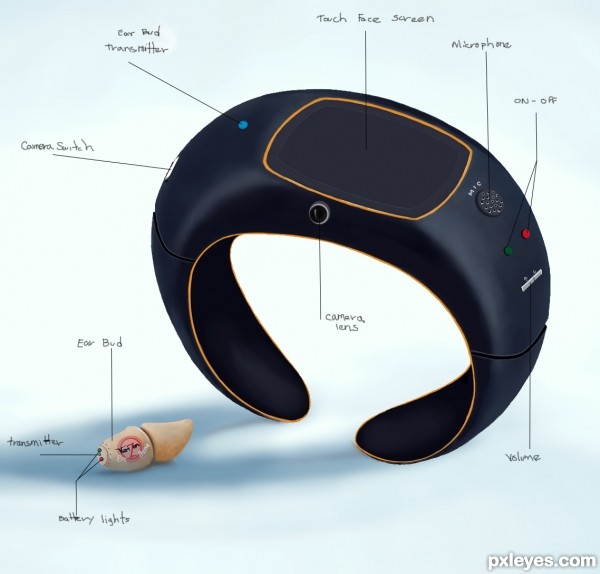 Creation of Ear Bud Cell Phone: Step 3