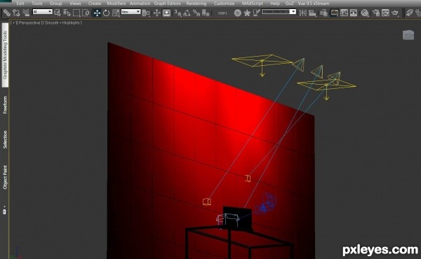 Creation of 2D holographic tablet: Step 7