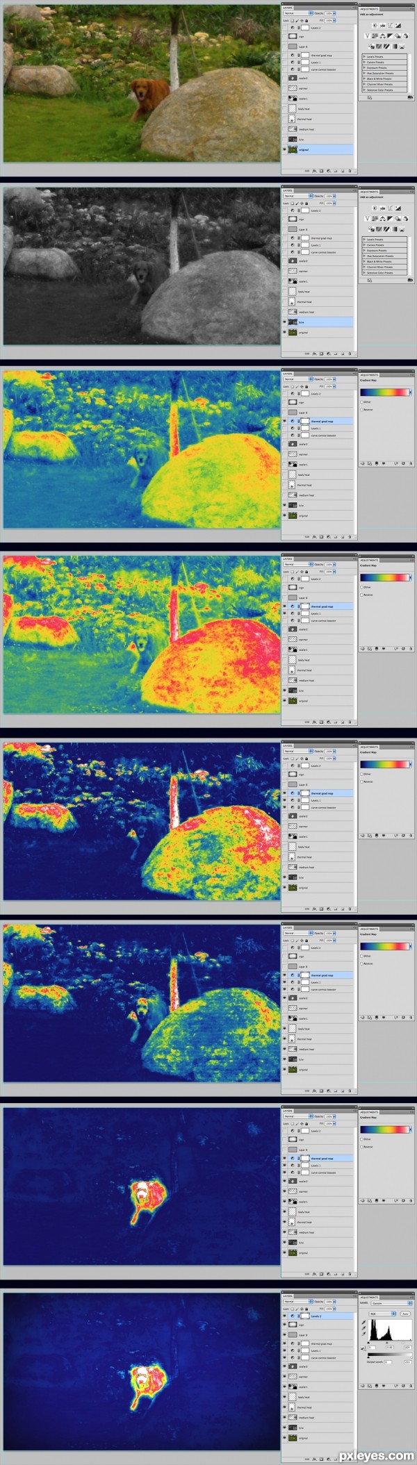 Creation of The Alien thermal Vision: Step 1