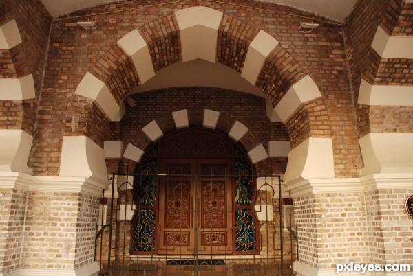 old building gate