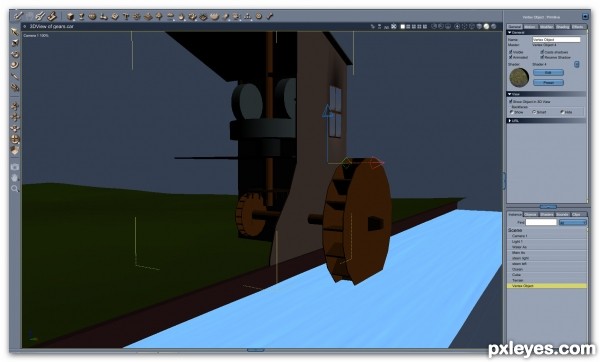 Creation of Watermill mechanics: Step 15