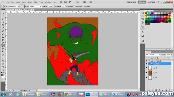 Creation of The HULK vs Juan De La Cruz: Step 3