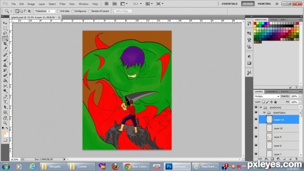 Creation of The HULK vs Juan De La Cruz: Step 4