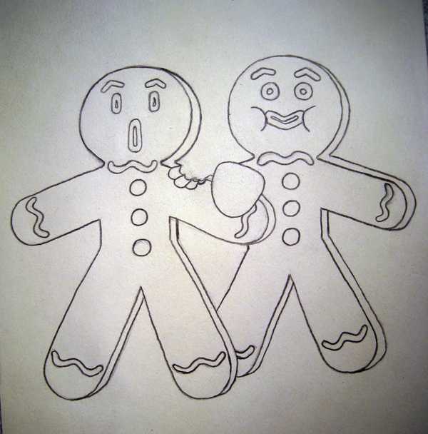 Creation of Cannibalistic Gingerbread Men: Step 3