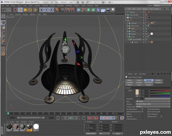 Creation of Alien Power Station: Step 7