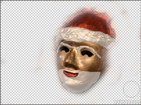 Creation of Santa's Mask: Step 2