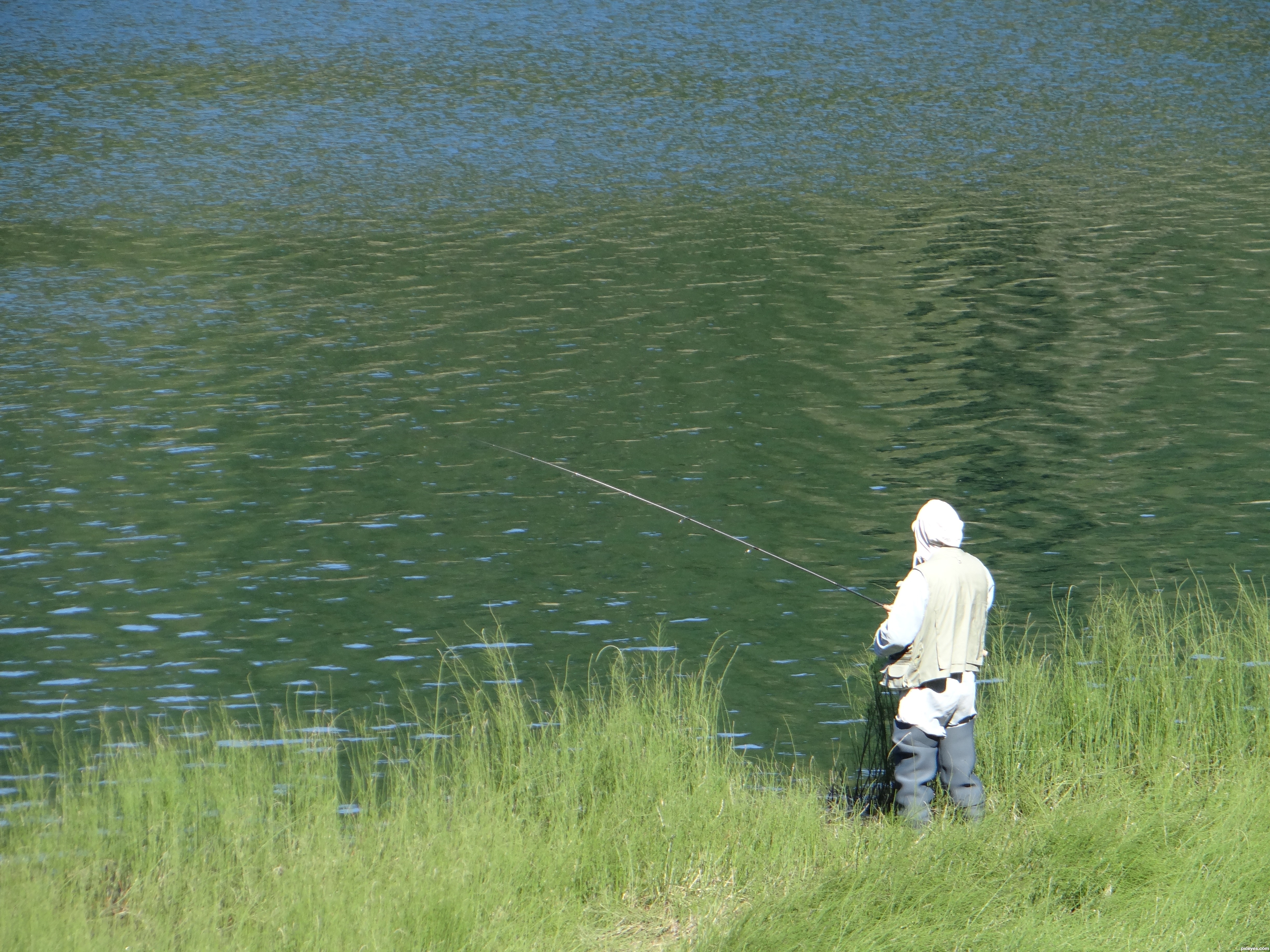 Grandpa fishing picture, by Good0guy for: gone fishing photography