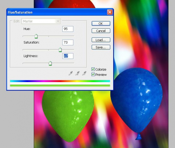 Creation of Colorful Baloons: Step 3