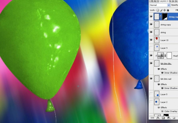 Creation of Colorful Baloons: Step 4