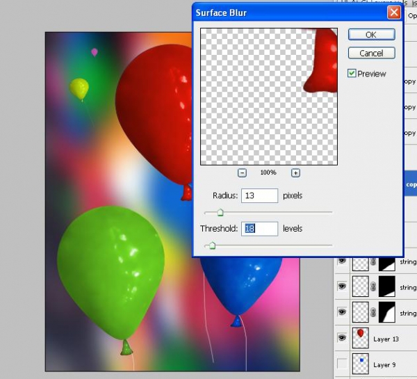 Creation of Colorful Baloons: Step 6