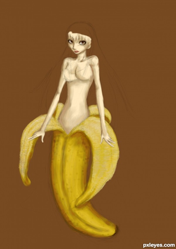 Creation of banana woman: Step 6