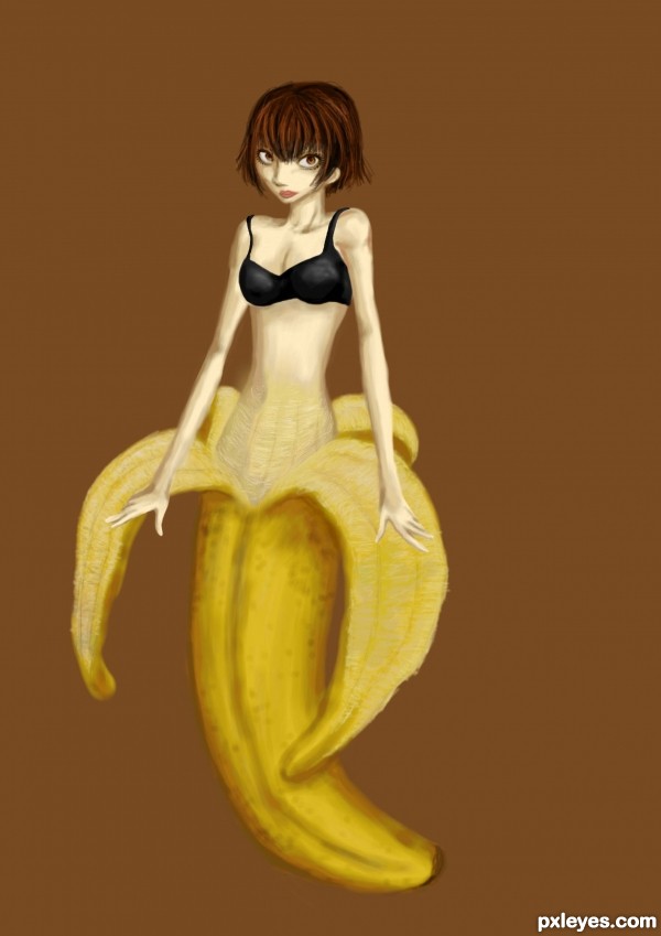 Creation of banana woman: Step 7