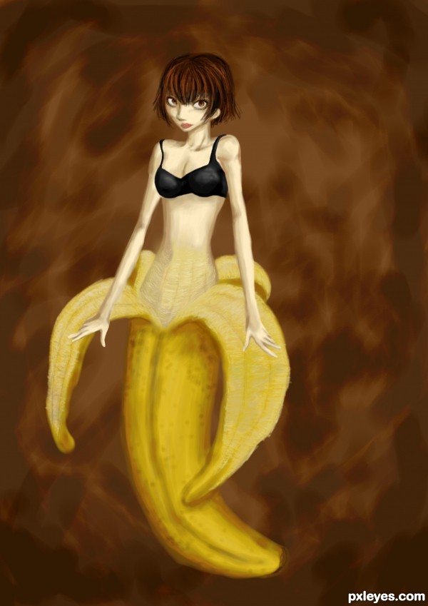 Creation of banana woman: Step 8